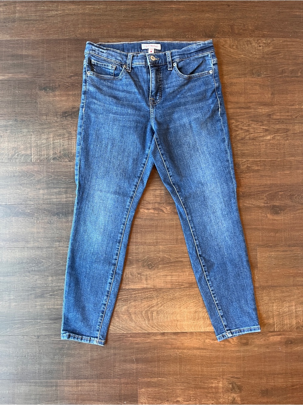 Lucky Brand Ava Mid Rise Skinny Jeans Women's 8/29 A Dark Wash Denim